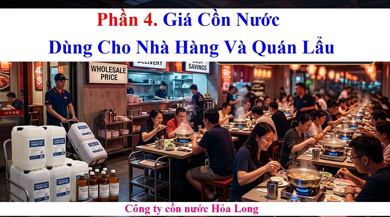 Giá Cồn Nước Cho Bếp Cồn Bao Nhiêu? Cập Nhật Mới Nhất Và Các Yếu Tố Ảnh Hưởng